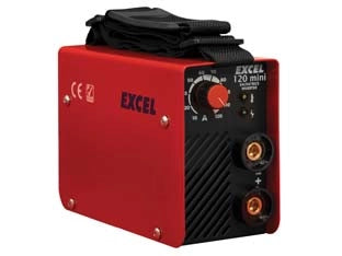 SALDATRICE ELETTRICA INVERTER 120 MINI  mm.210x90x145h.  peso kg.2.4    EXCEL