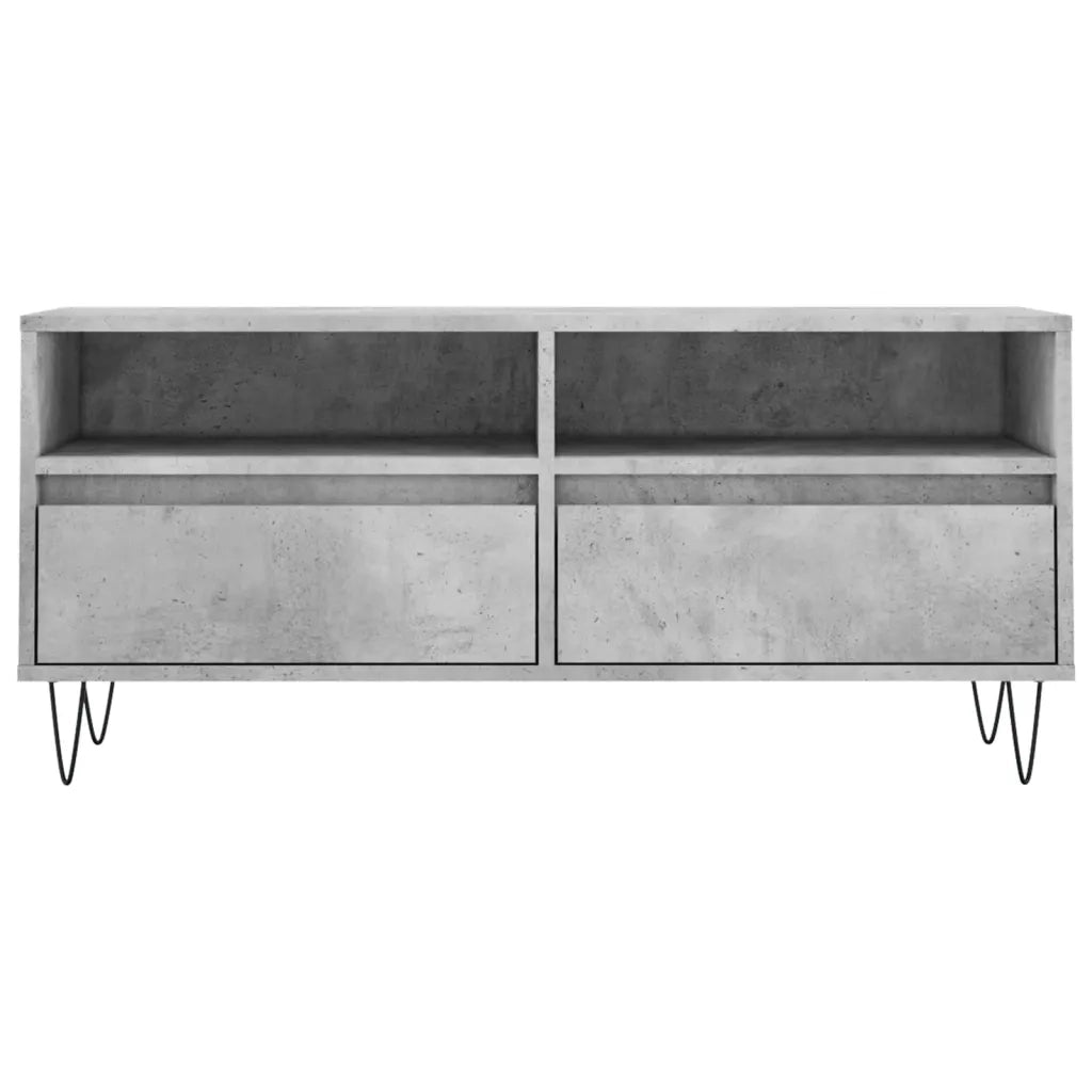 Mobile per TV Grigio Cemento 100x34,5x44,5 cm Legno Multistrato 831240