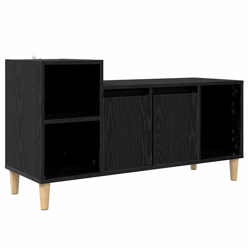 Mobile TV Rovere Nero 100 x 35 x 55 cm Legno multistrato 881023