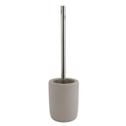 Trade Shop - Porta Scopino Con Scopettino Wc D'appoggio Arredo Accessorio Da Bagno Tortora 87816 -