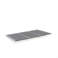 Griglia rettangolare in ghisa 54 x 34 cm per barbecue a carbone e a gas