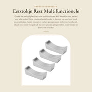 Supporto Multifunzionale per Cucina - 4 Pezzi - Acciaio Inossidabile - Dimensioni 5,9x1,8x1,7cm