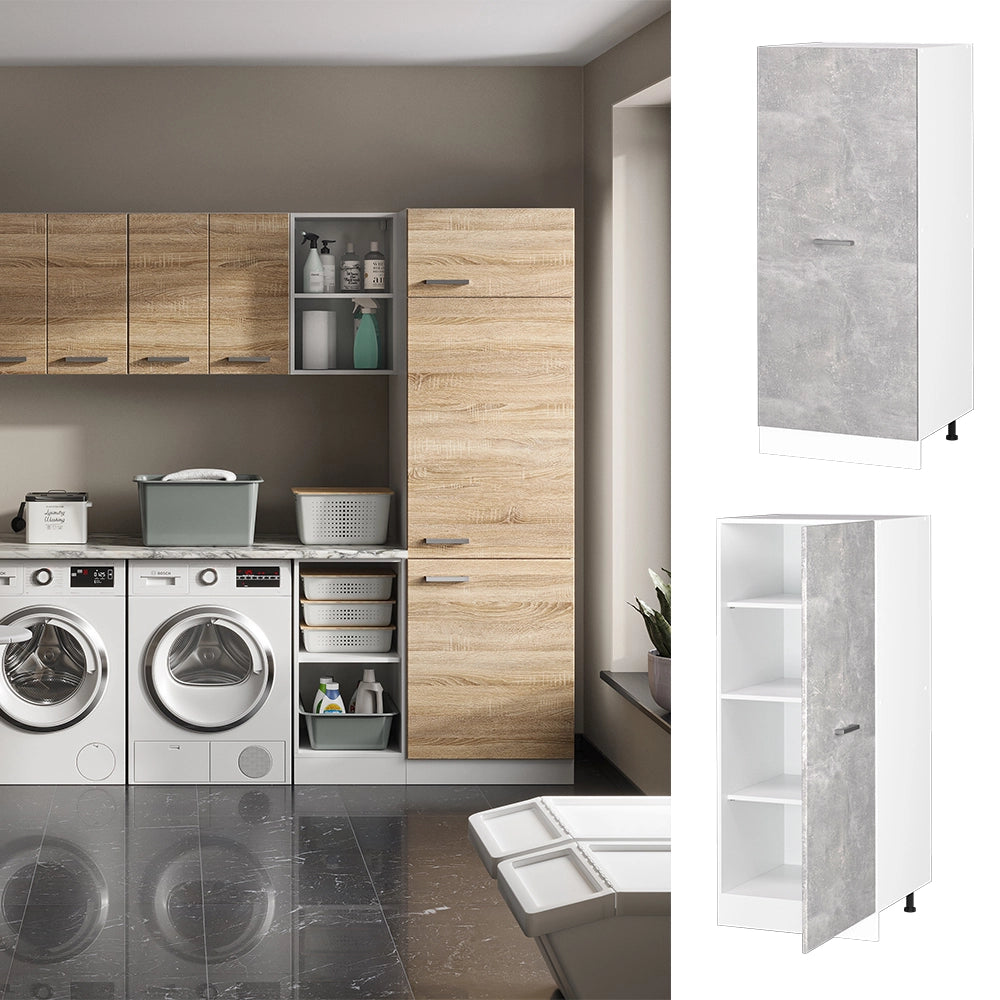 Vicco Dispensa universale Calcestruzzo 60 cm con anta grande