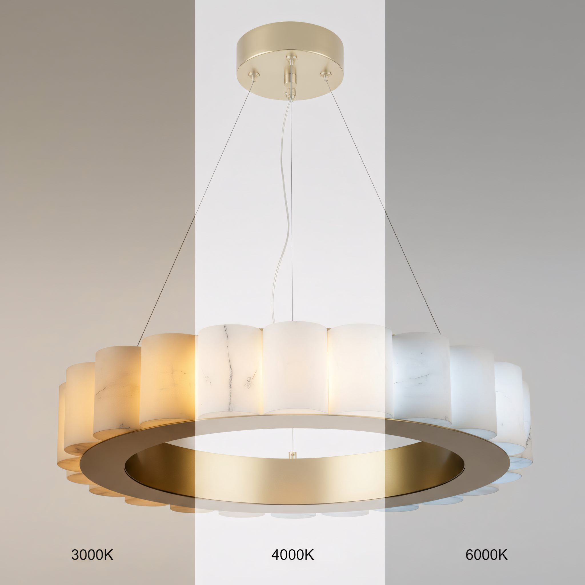 Lampada Da Soffitto App1801-cp 50 Cm Brush Gold