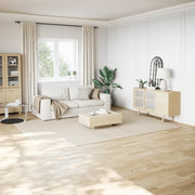 Tappeto Shaggy Crema/Bianco 240x340 cm in Poliestere 353833