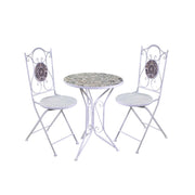 Set tavolo mosaico Frigole tondo Ø60cm e 2 sedie
