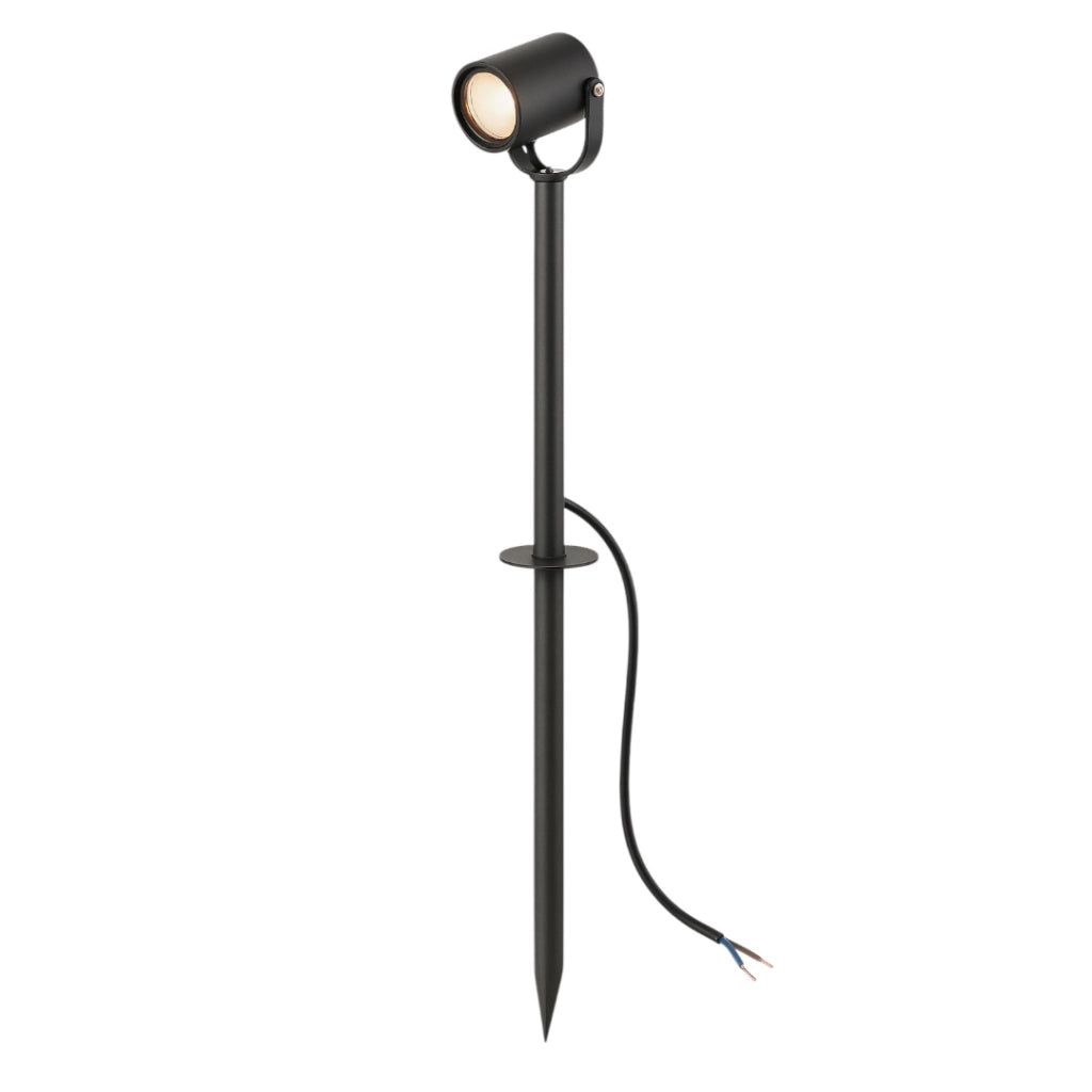 Faretto grande da giardino a picchetto GU10 IP54 in alluminio antracite 74 cm – per lampadine LED da esterno
