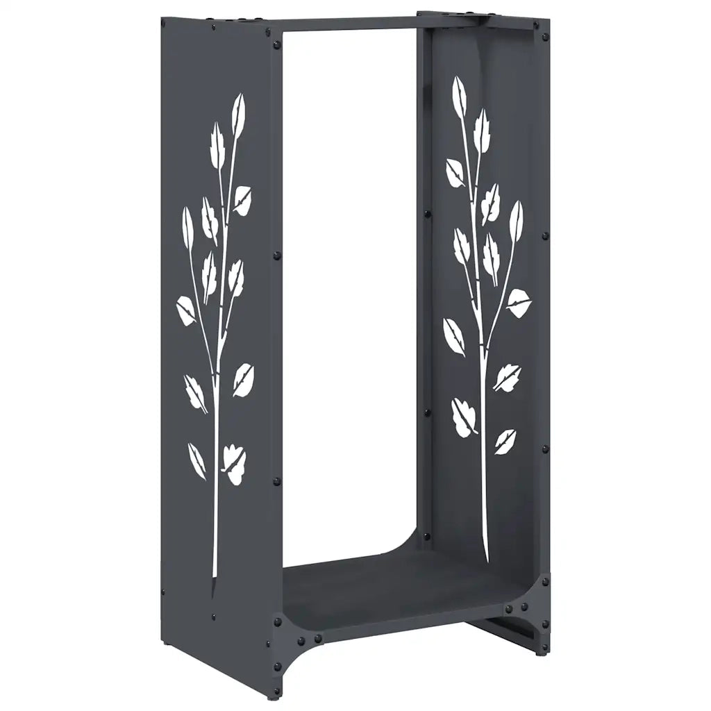 Rastrelliera per Legna da Ardere Antracite 40x30x80 cm CFW7055196