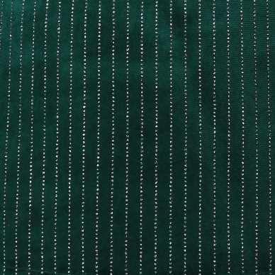 Copri base albero tessuto verde e argento tondo cm Ø56xh25