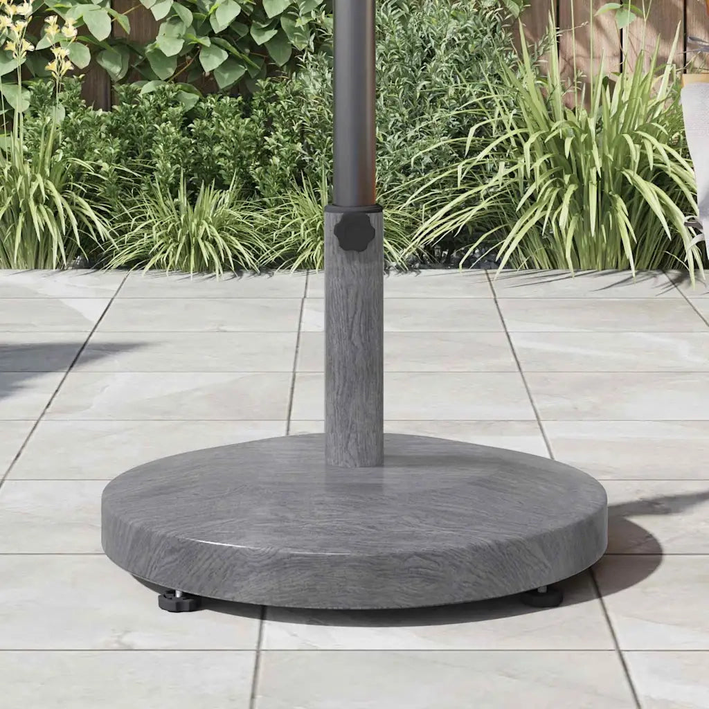 vidaXL Base per Ombrello da Esterno Aspetto legno grigio scuro