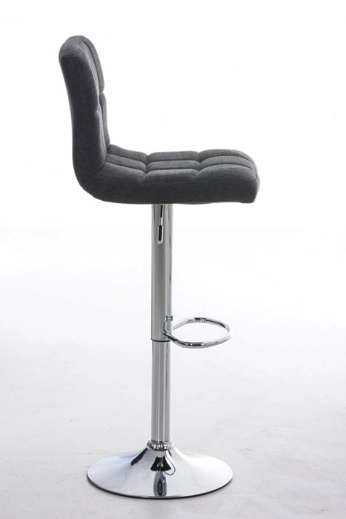 Sgabello Peru Stoffa grigio scuro