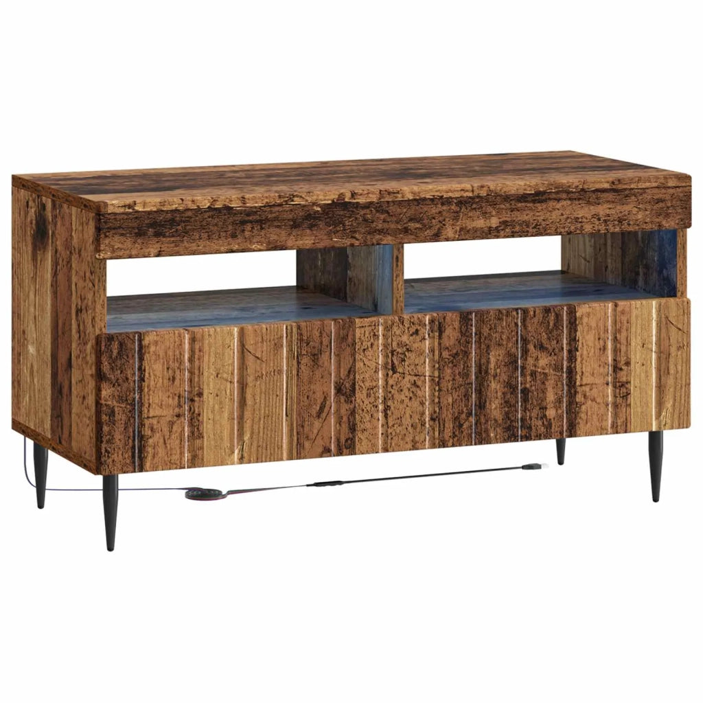 Mobile TV LED a 5 pezzi Legno antico Legno ingegnerizzato 3416526