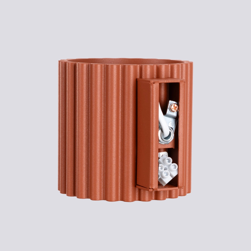 Applique moderna VISTAO Pure Lume ocra rossa 10cm G9 su-giù