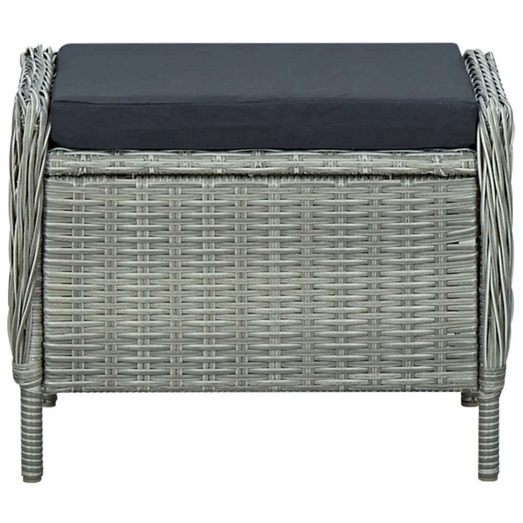 Set Mobili da Pranzo per Giardino 5 pz Grigio Chiaro 3067751