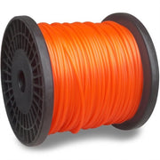 Trimmerlijn rotonda per giardini e cesoie 2,4 mm x 100 m, filo in nylon, arancione - I24X