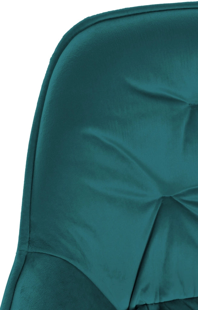 Set di 2 sgabelli da bar Gibson in velluto con altezza seduta 76 cm Verde scuro