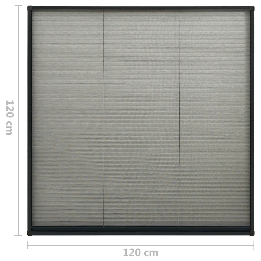 Zanzariera Plissettata per Finestre in Alluminio 120x120 cm CFW8666261