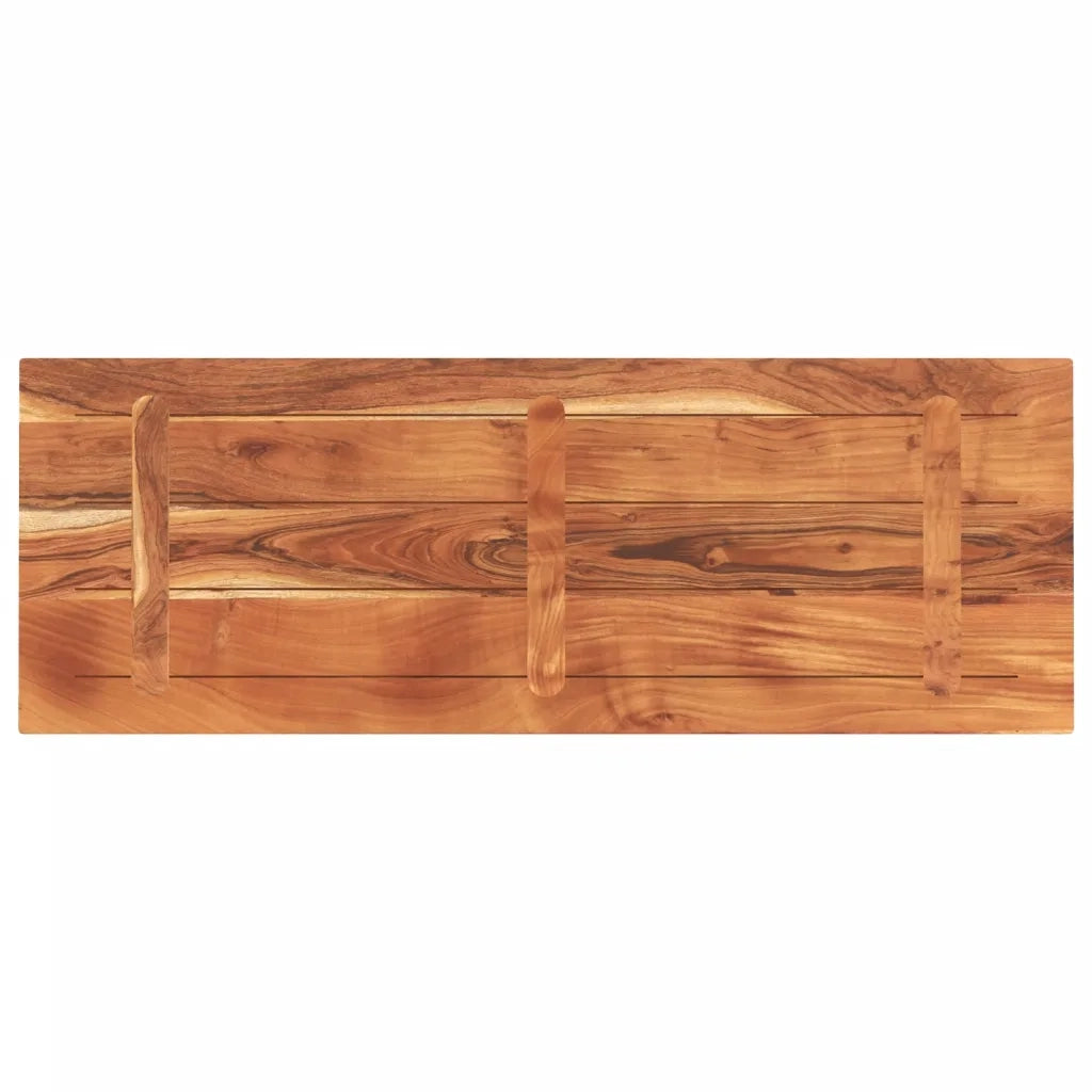 Piano Tavolo 140x60x3,8 cm Rettangolare Legno Massello Acacia