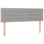Testiera | Testata Grigio Chiaro 144x5x78/88 cm in Tessuto