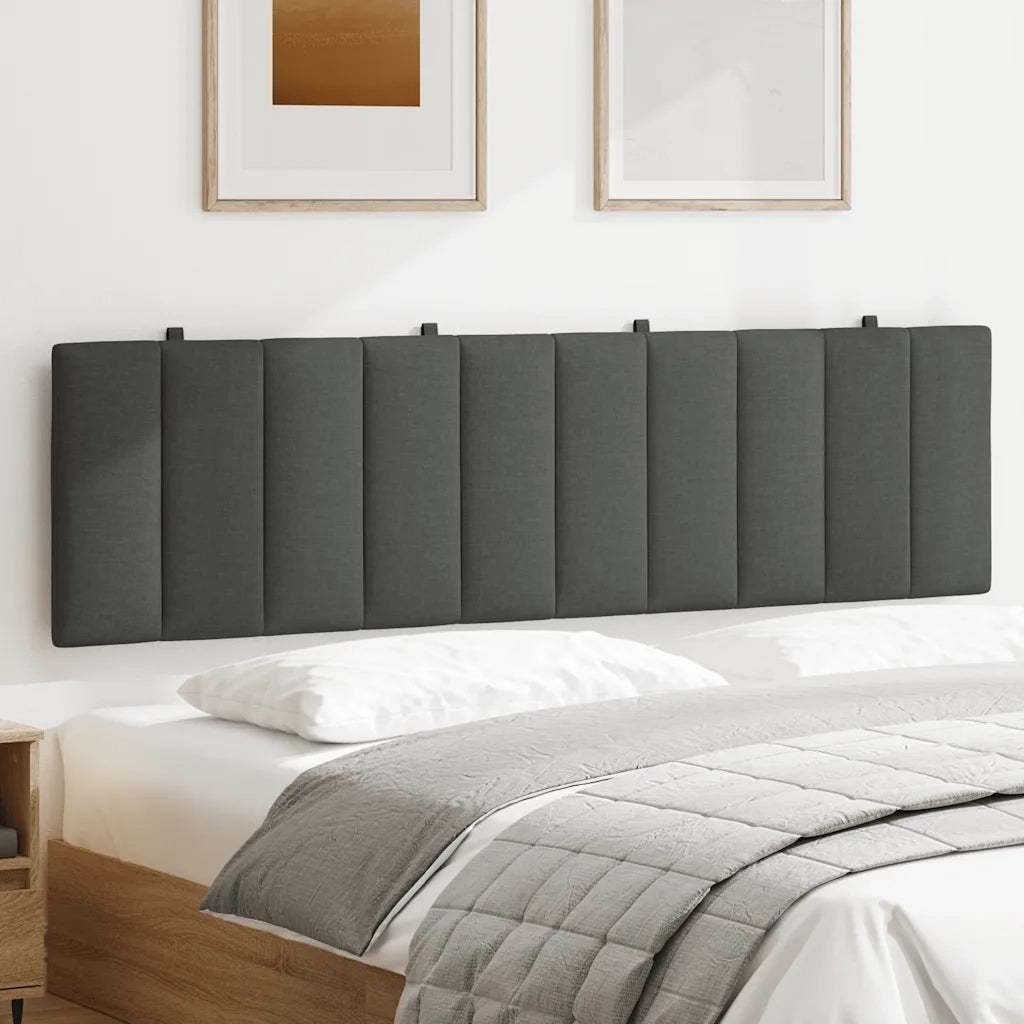 Cuscino Testiera Hanko Grigio Scuro 180 cm in Tessuto CFW1688510