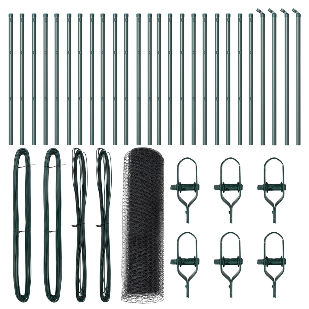 Recinzione Esagonale  Grigia 0,5x50 m Acciaio