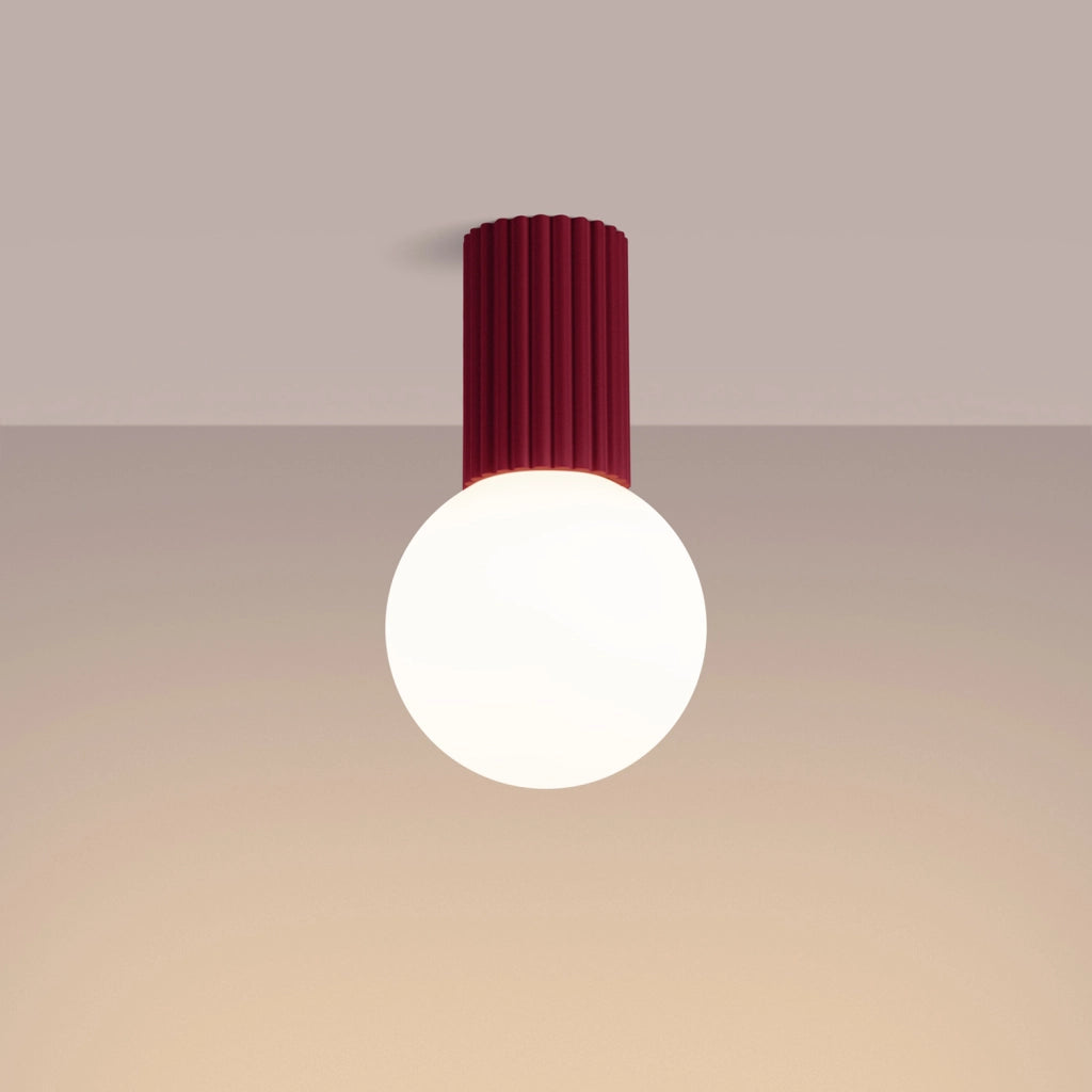 Spot soffitto SFERA Pure Lume borgogna sfera G9 IP44