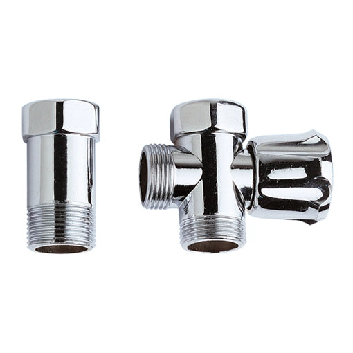 RUBINETTO PER LAVATRICE CON COPPIA RETROGRUPPO DADO GIREVOLE- 3/4 x 3/4 x 3/4- Remer- pezzi 1