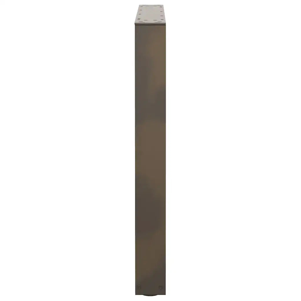 Gambe per tavolo da pranzo a forma di V 3 pz | Piede del tavolo in acciaio naturale 90x(72-73,3) cm