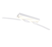 Plafoniera LED, metallo, bianco, L 80 cm, Ginko