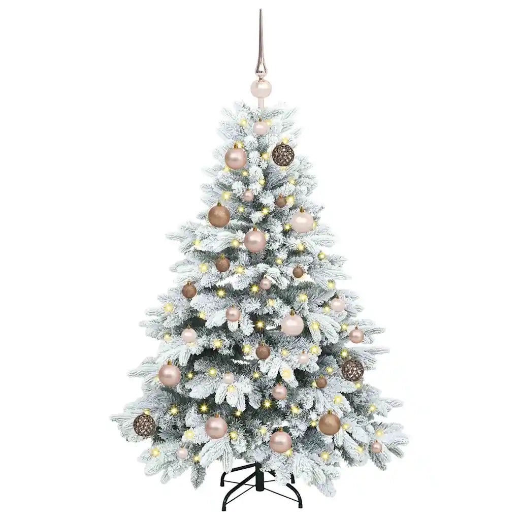 Albero di Natale artificiale con 150 LED Bianco 120 cm PE e PVC 3397586