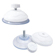 Zuignappe per vetro 4 pezzi - Dimensioni 8,5 cm - Zuignappe robuste per vetro - Materiale PVC trasparente - Duraturo - Adatti per gatti - Zuignappe per vetro