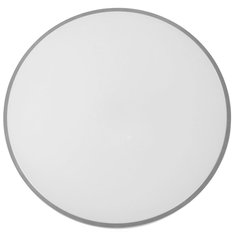 Ventilatore da Soffitto con Ventilatore Luce Argento Materiale Sintetico Metallo 4 Pale Telecomando