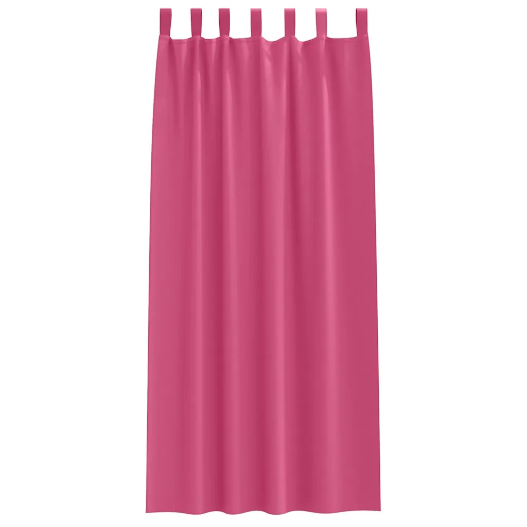 Tende Blackout con Anelli 2 pcs Rosa Vivo 245 x 140 cm 4107626