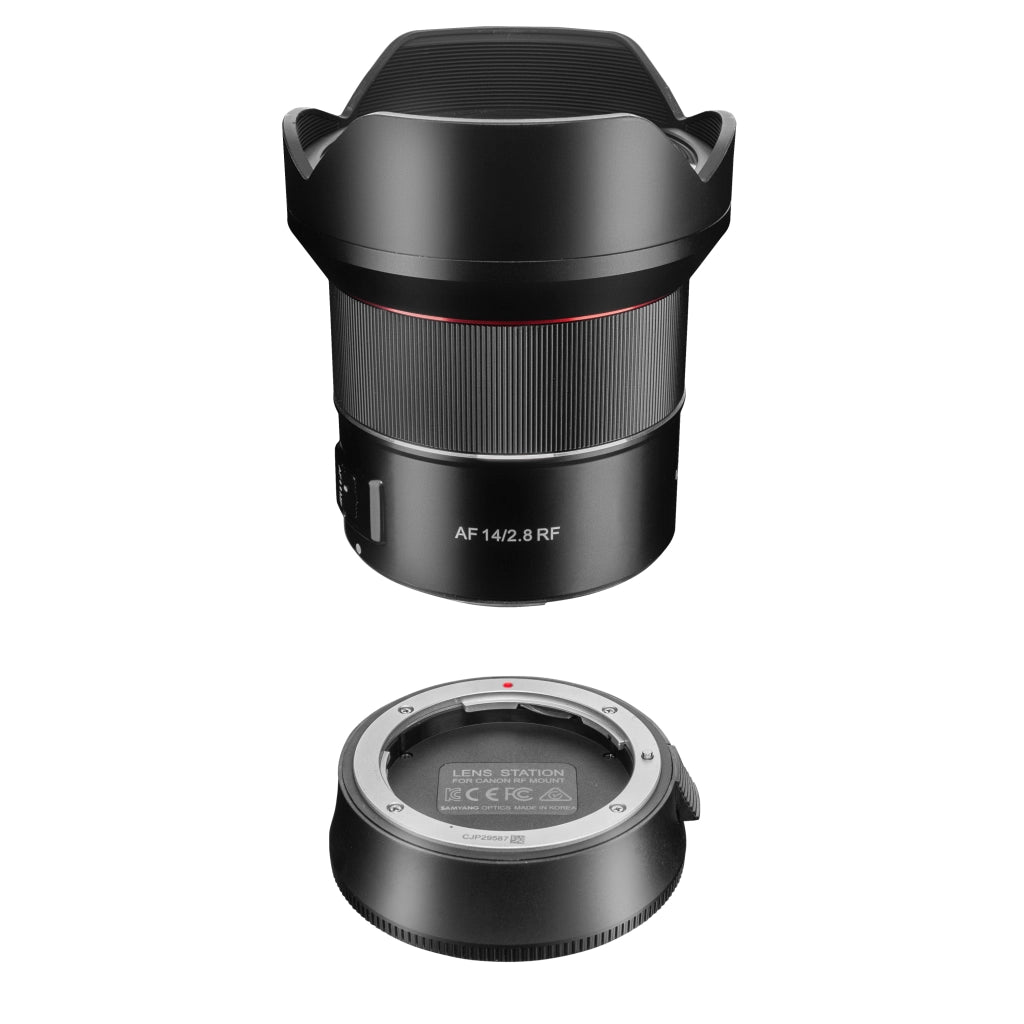 Lens Station per obiettivi AF Canon RF - la docking station consente l'aggiornamento del sistema, calibra automaticamente l'apertura e la messa a fuoco, facile da usare nero