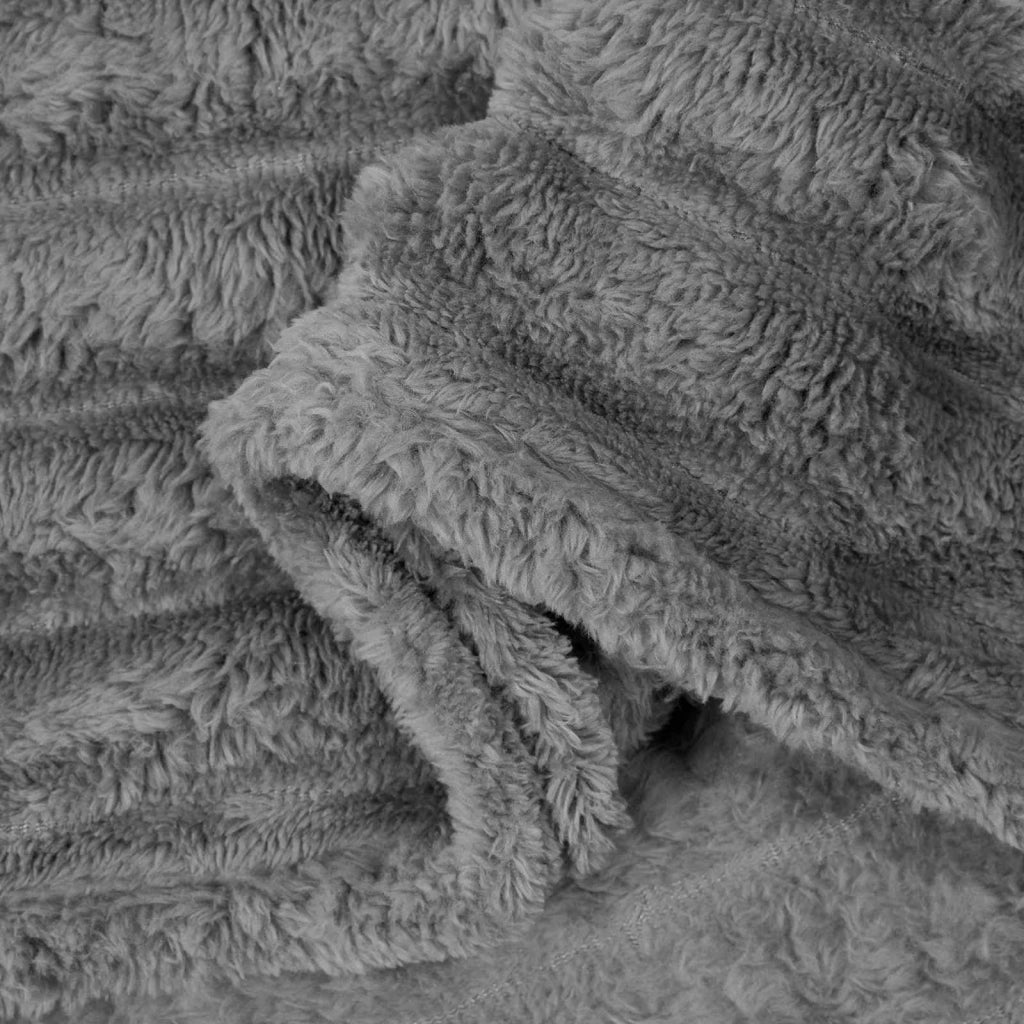Coperta Grigio scuro 270 x 240 cm Panno