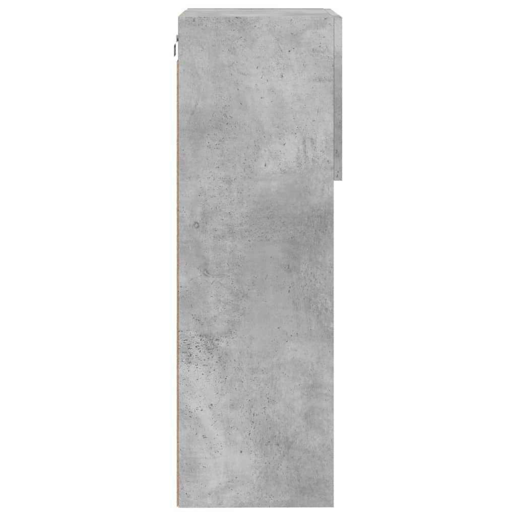 Mobile TV multimediale scaffale TV credenza mobile TV sala da pranzo soggiorno camera da letto con luci LED 40,5 x 30 x 90 cm grigio 02_0026603