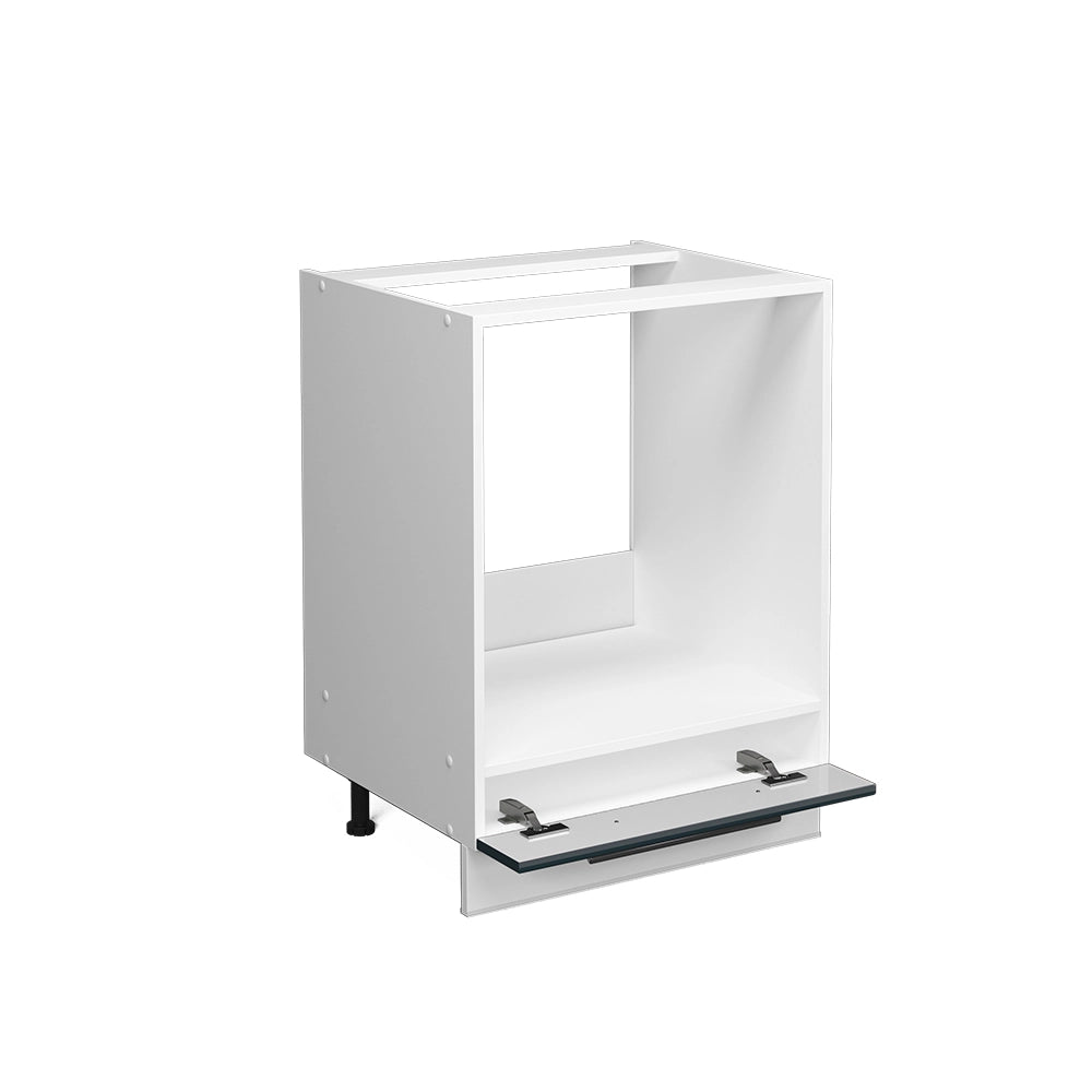 Mobile per forno da incasso Fame-Line Blu scuro lucido/Bianco 60 cm, PL Rovere Vicco