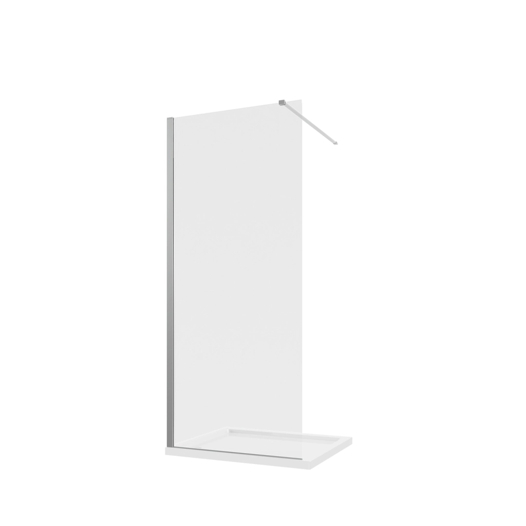 Parete doccia walk-in 100 cm 8mm trasparente anticalcare h200 | Lazaros