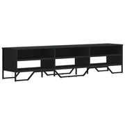 Mobile TV multimediale scaffale TV credenza mobile TV sala da pranzo soggiorno camera da letto 180 x 34 x 41 cm legno ingegnerizzato nero 02_0026097