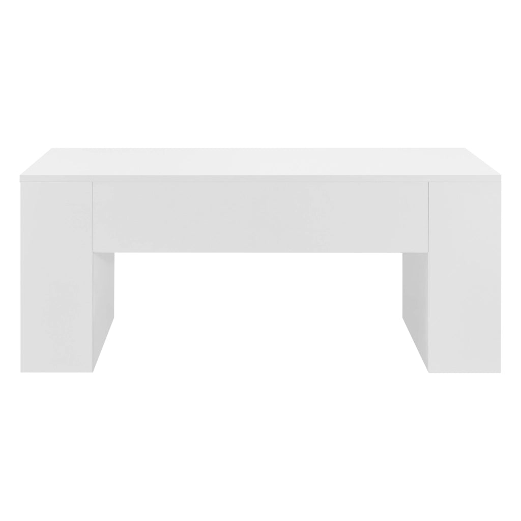 Tavolino da caffè/da Divano 42 x 100 x 60 cm Tavolo Basso da Salotto/Soggiorno in Forma Rettangolare con 2 Scomparti