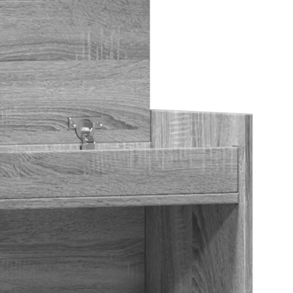 Scarpiera Grigio Sonoma 100,5x28x100 cm in Legno Multistrato