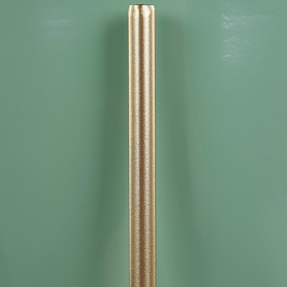 Vaso per Fiori Moderno con Piedistallo 16 x 16 x 31 cm in Metallo Verde