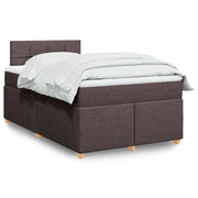 Giroletto a Molle con Materasso Marrone Scuro 120x190cm Tessuto 3286622