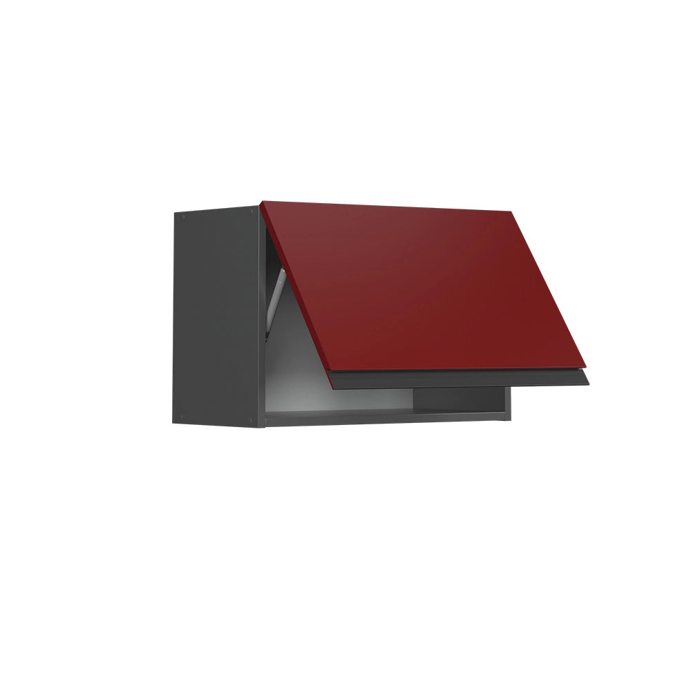 Vicco Pensile da cucina Rosso 60 cm Forma a J, piatta