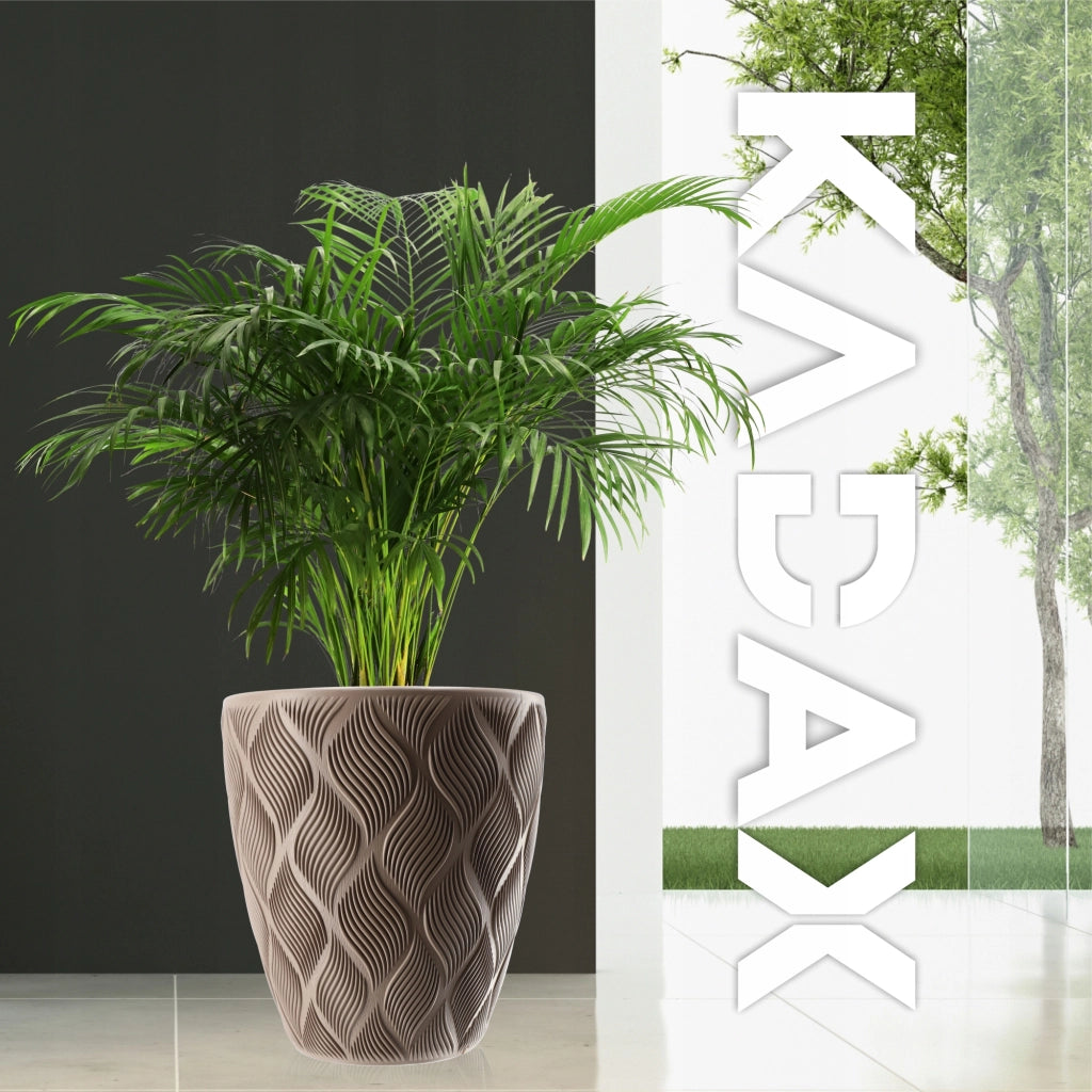 Vaso da fiori KADAX con inserto 32 cm, copertura in plastica alta