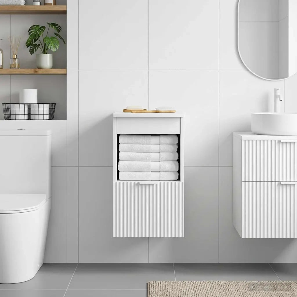 Mobile da Bagno Bianco Lucido 30 x 44,5 x 50 cm 890506