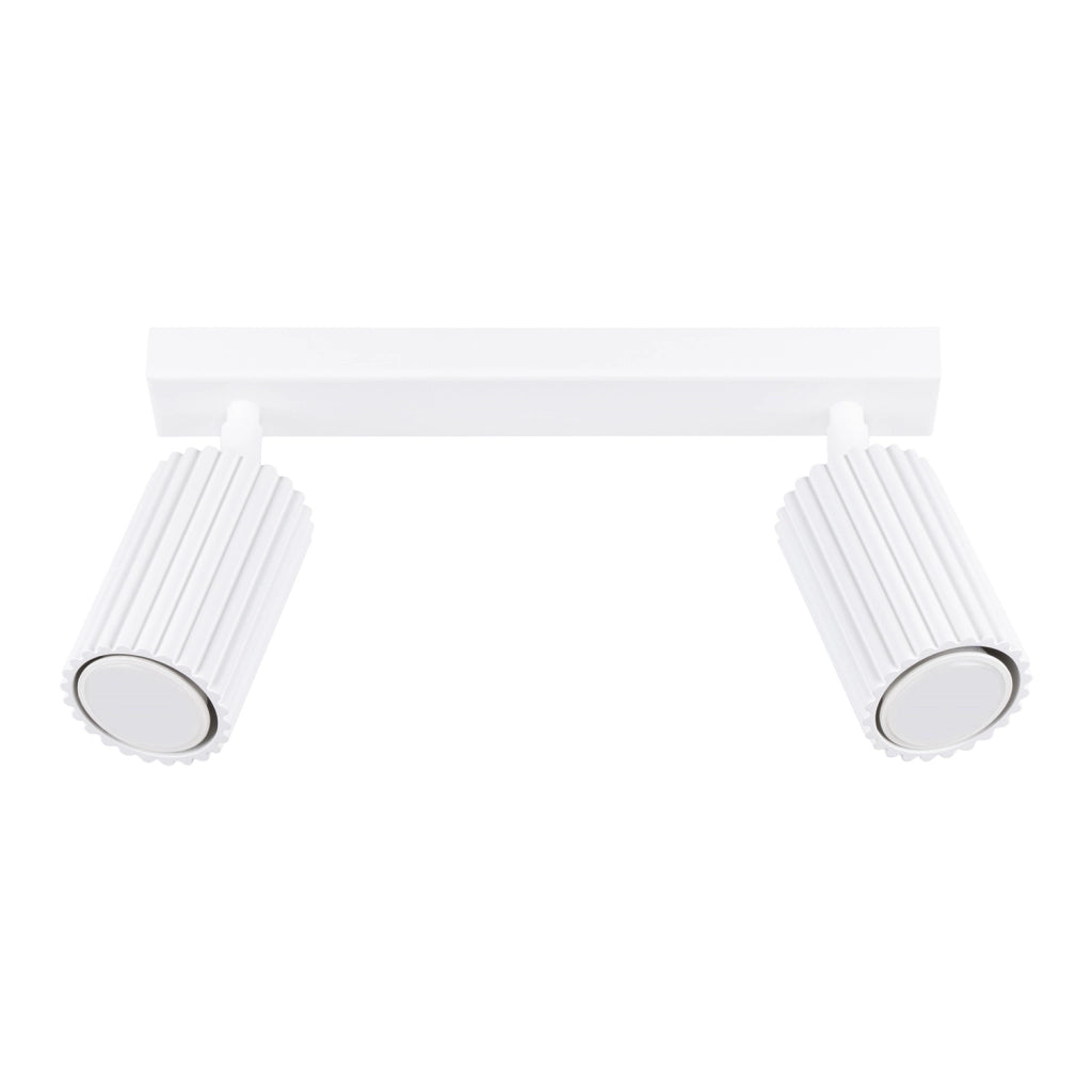 Plafoniera barra bianca 30cm 2 spot GU10 GRAVIO Pure Lume