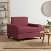 Poltrona Rosso Vino Tessuto 42043457