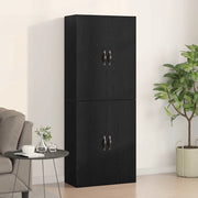 Mobiletto a muro 2 pcs Rovere Nero 69,5 x 34 x 90 cm 3333101