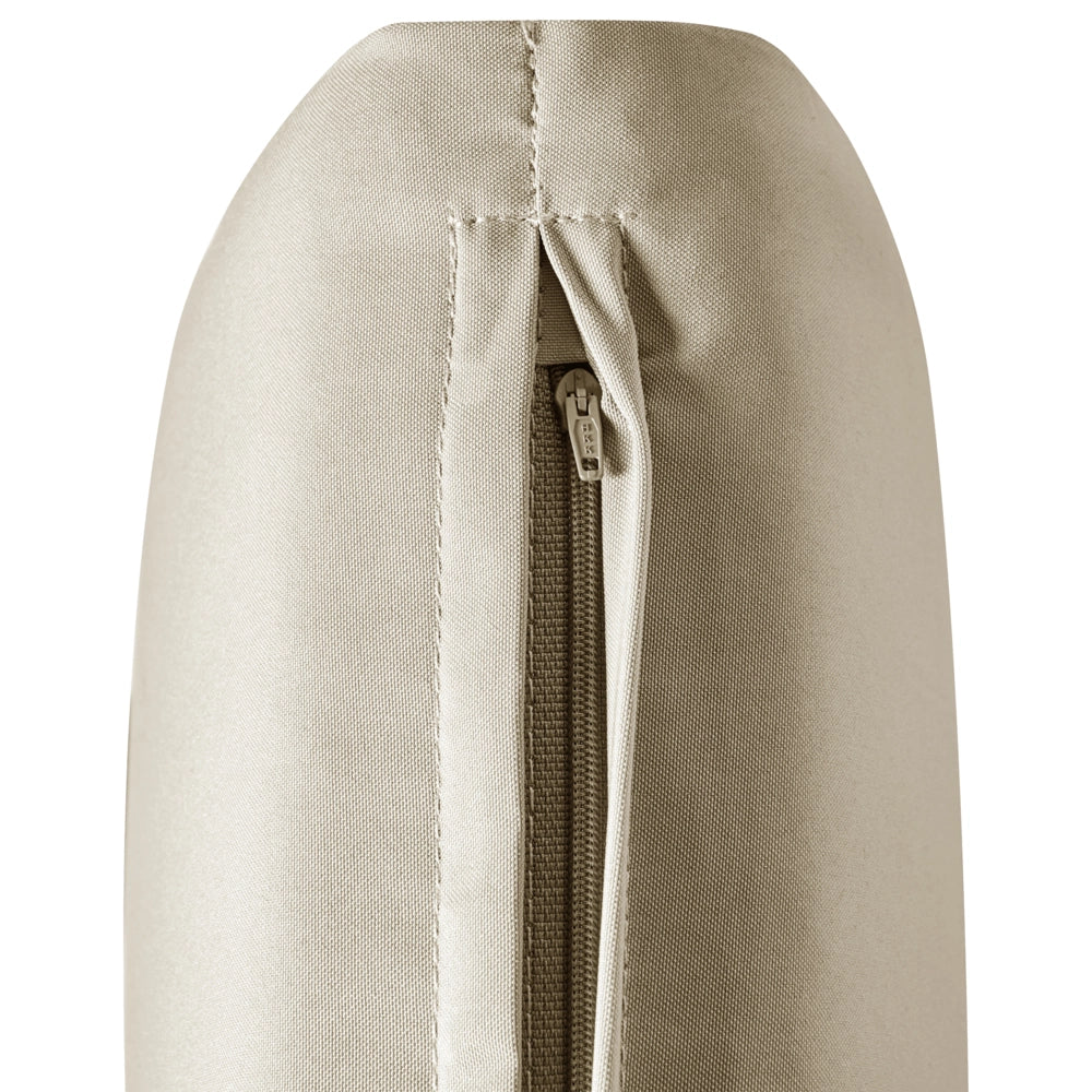 Set di 2 cuscini per sedie da giardino Cuscino per schienale in poliestere tortora Design moderno Cuscino per esterni